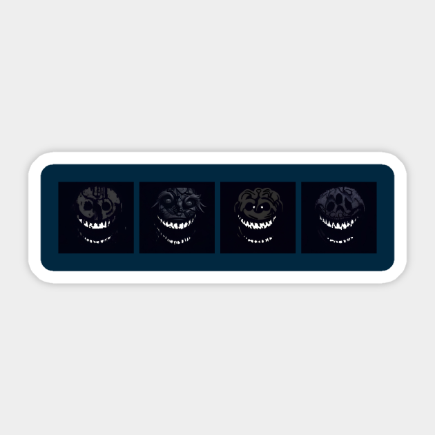 Four Faces of Rush - Roblox Doors - Roblox - Sticker | TeePublic